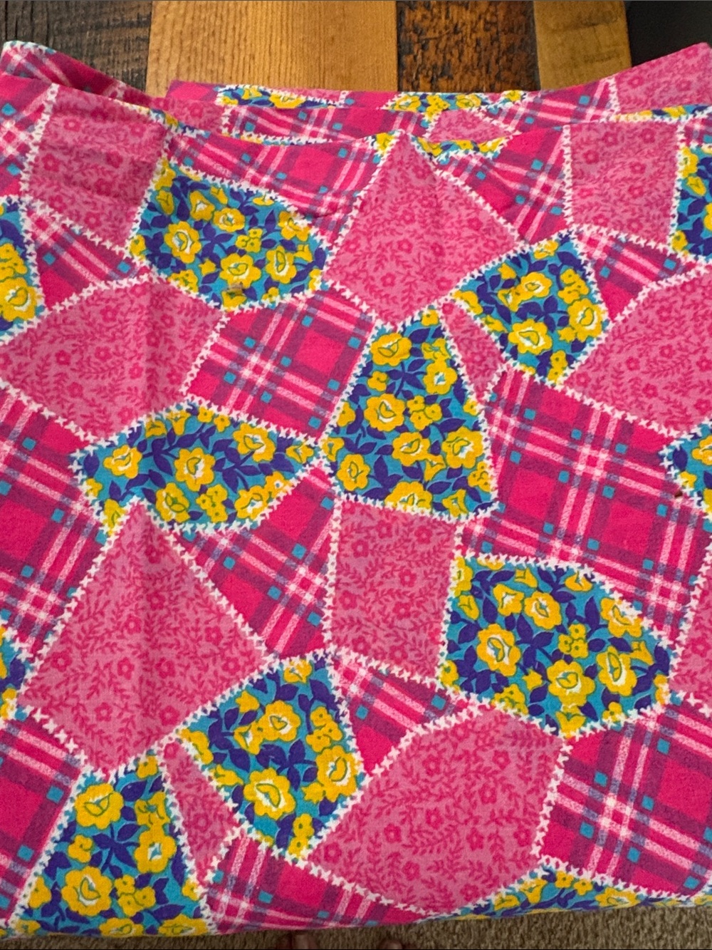 Vibrant Pink Patchwork Floral Chester quilt fabric 4.5 plus yards